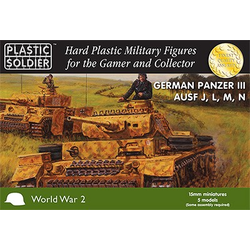 15mm WWII (German): Easy Assembly Panzer III  Ausf J, L, M, N (5)